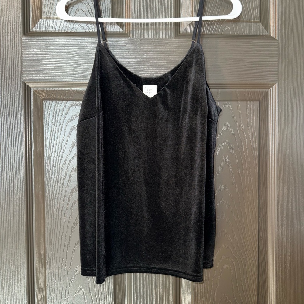 a new day Black Velvet Camisole